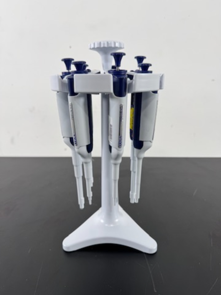 Image of Rainin Pipet-Lite XLS Single Channel Pipettes w/Stand - Quantity 7